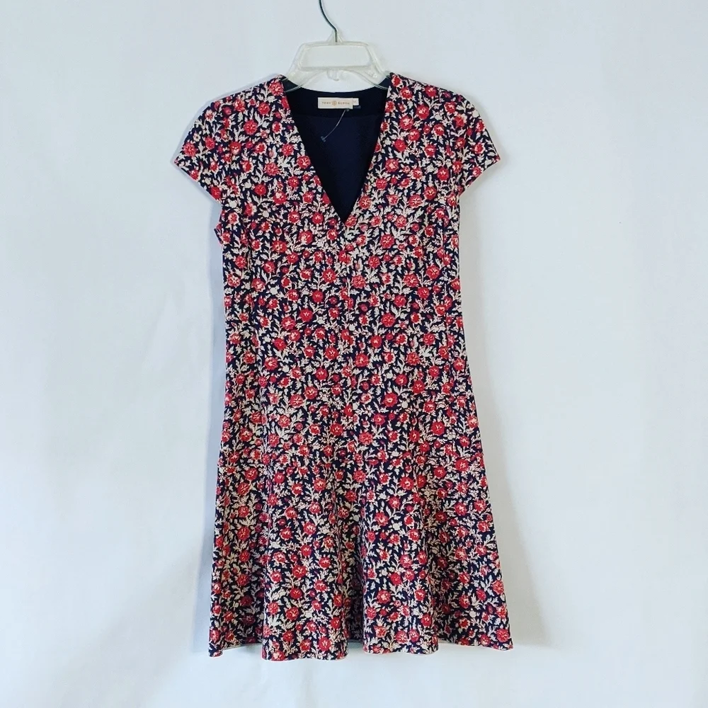 Tory Burch Fit and Flare Floral Print sm